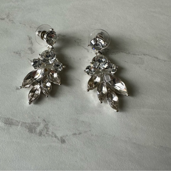 Art Deco Crystal Statement Earrings - Picture 1 of 3